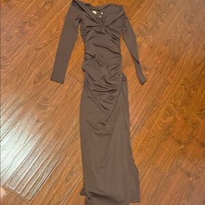 Peppermayo Chocolate Long Sleeve Dress